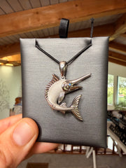 Marlin Pendant (Sand-Blasted) view 1