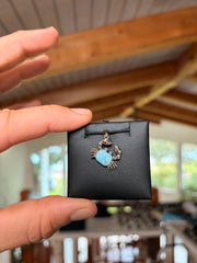 Crab Pendant (Larimar) view 1