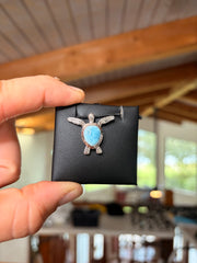 Sea Turtle Pendant (Larimar) view 1
