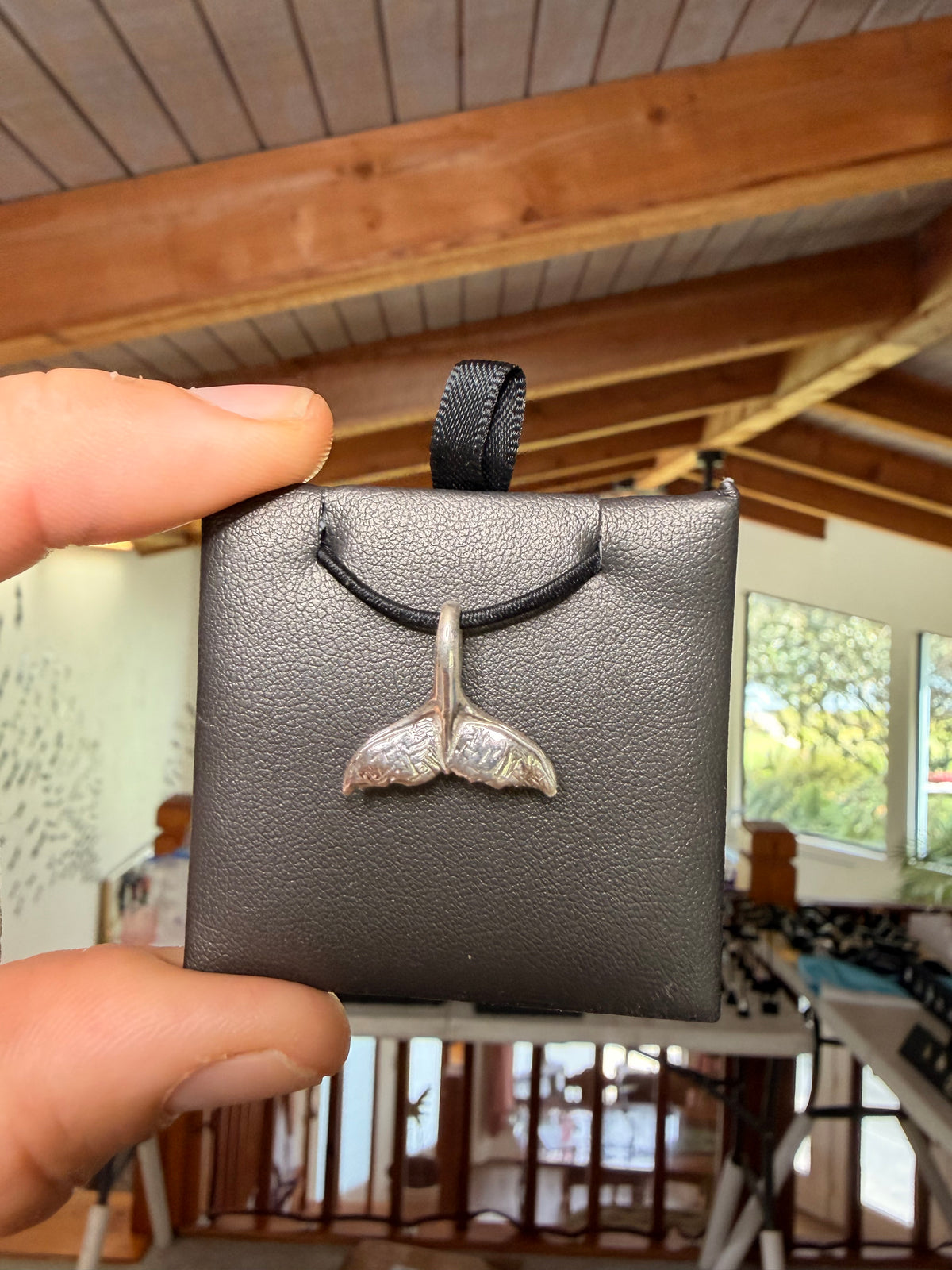 Fluke Pendant, .925 Sterling Silver