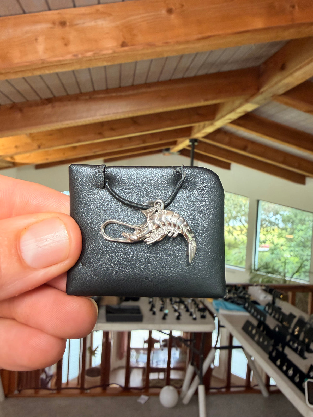 Shrimp Pendant, 