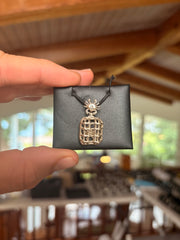 Crab Pot Pendant (Crab Inside) view 1