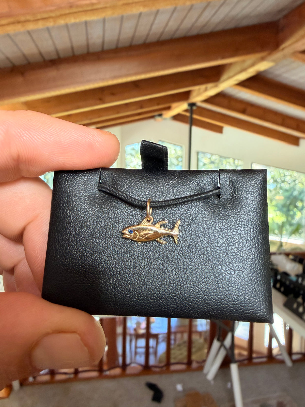 Tuna Pendant (Dainty) (14k), Solid 14K Gold