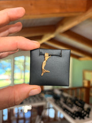 Mermaid Pendant 14K view 1