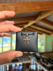 Turtle Pendant 14K (Peace Sign) view 1