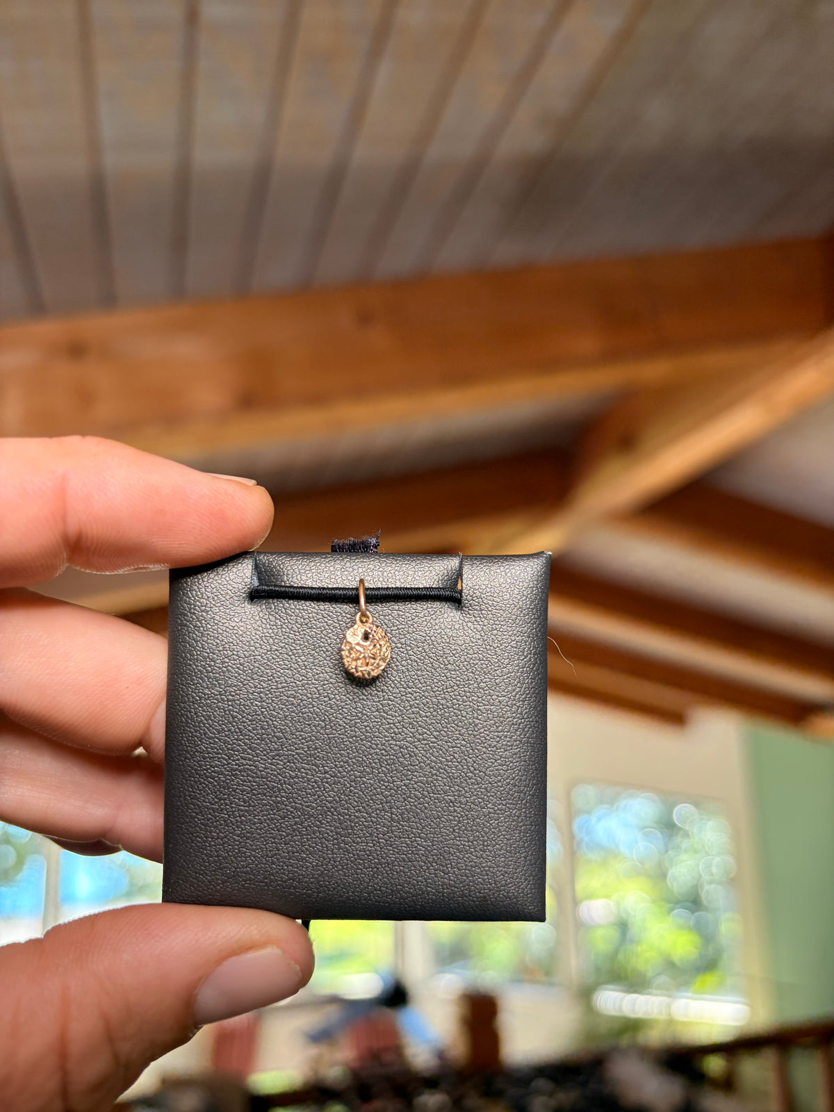 Sand Dollar Pendant 14K (Dainty), Solid 14K Gold