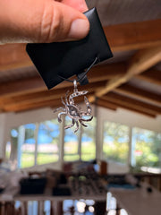 Crab Pendant w/Larimar view 2