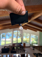 Fish Skeleton Pendant (Larimar) view 2