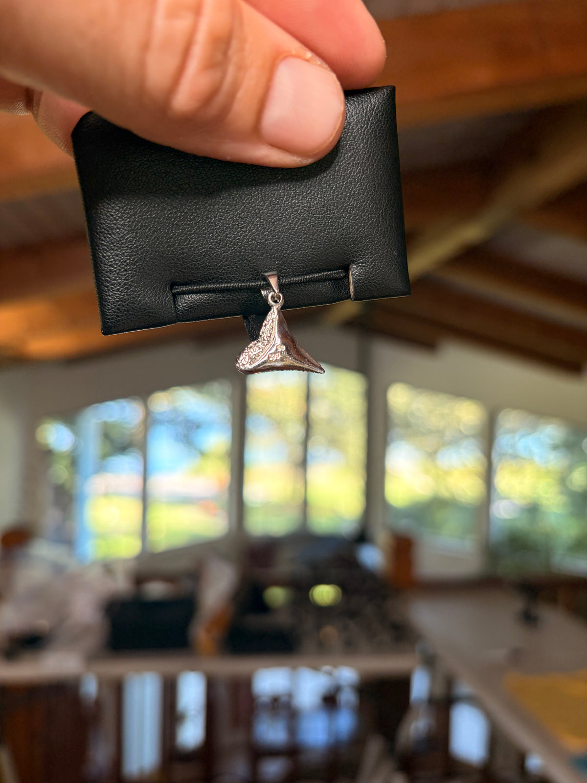 Shark Tooth Pendant (Sand Tiger Shark), .925 Sterling Silver
