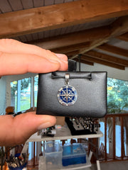 Compass Pendant (Medium) (Blue Enamel) view 1