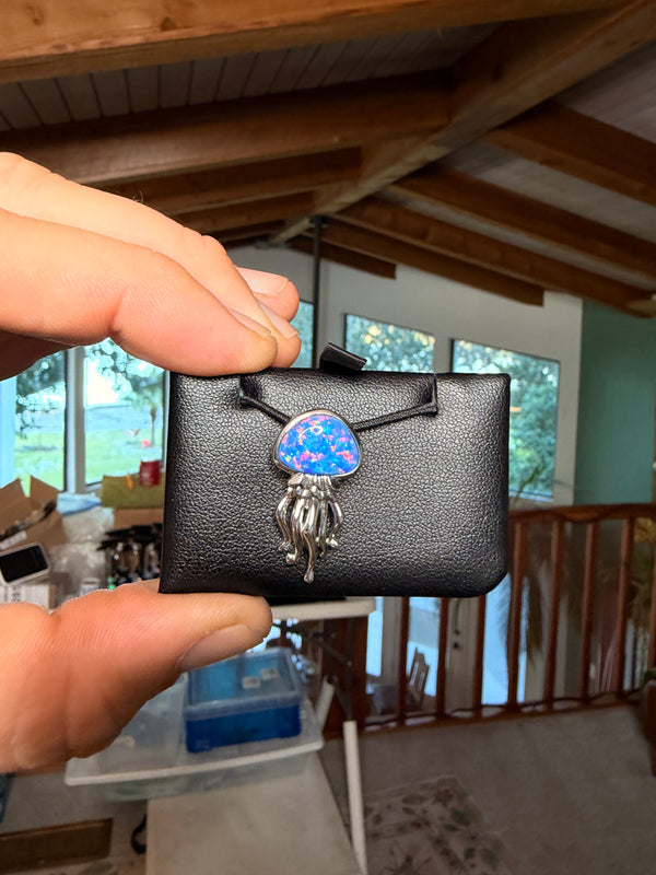 Jellyfish Pendant (Opal), .925 sterling silver