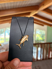Tuna Pendant 14K (Rhodium Detail) view 2