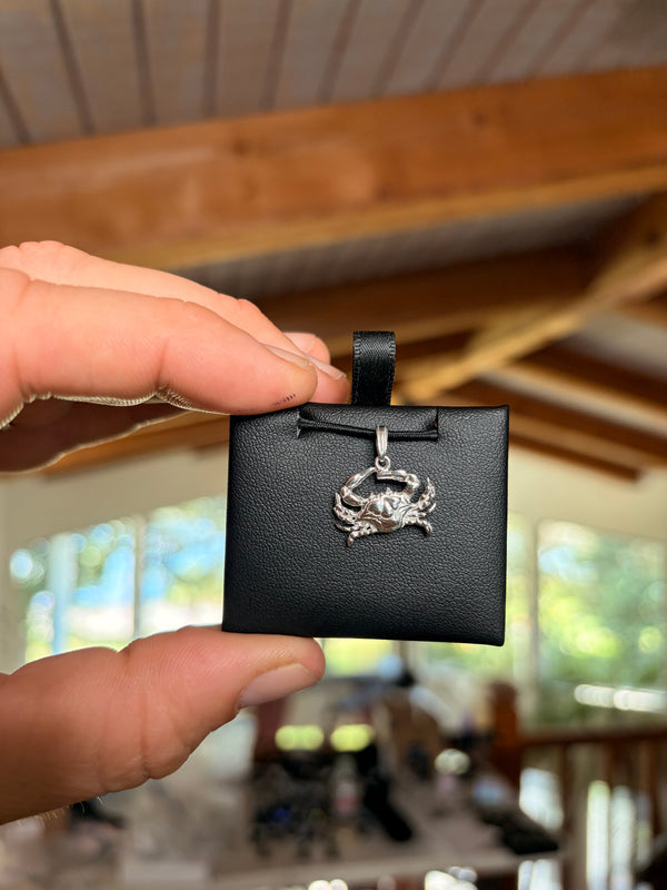 Crab Pendant (Small), .925 sterling silver