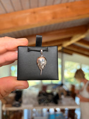 Horseshoe Crab Pendant (Double Sided) (Solid) view 1
