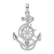 Anchor and Helm Pendant view 1
