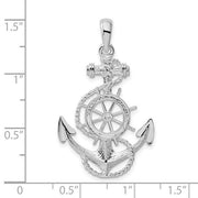 Anchor and Helm Pendant view 2