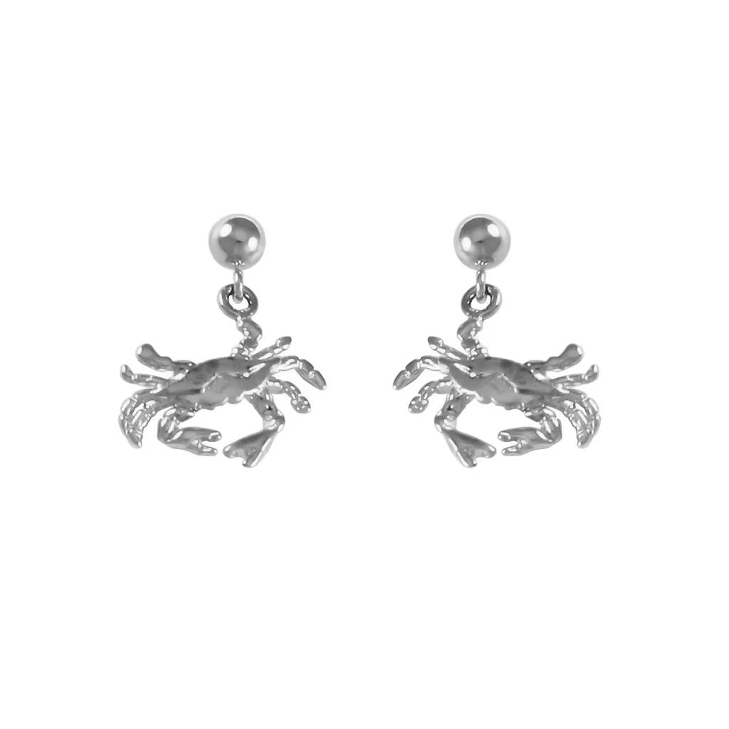 Crab Post Dangling Earrings SS, 