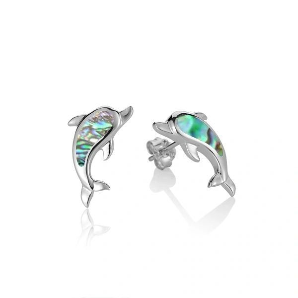 Dolphin Studs w/Abalone, 