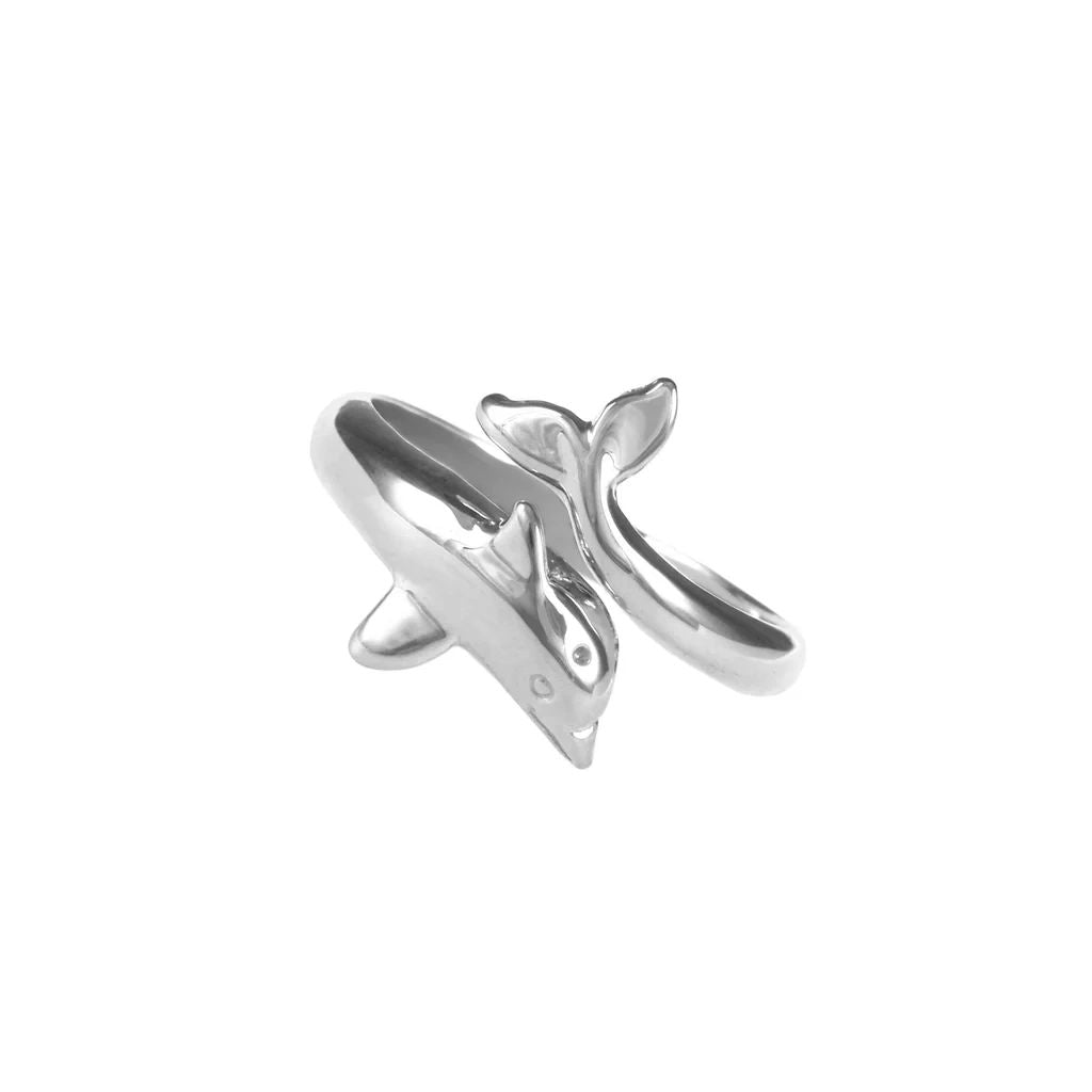 Dolphin Wrap Ring SS, 