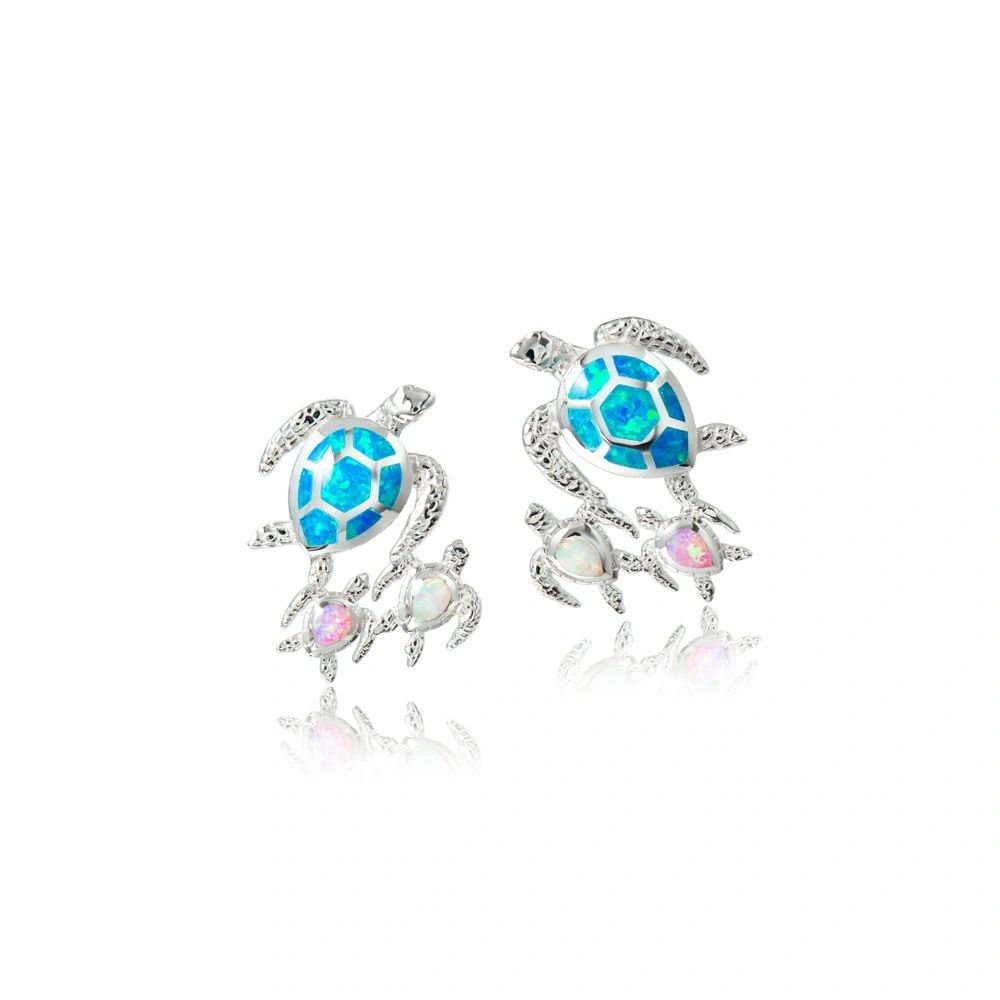 Ohana Turtle stud earrings, 