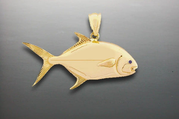 Permit Pendant, .925 sterling silver