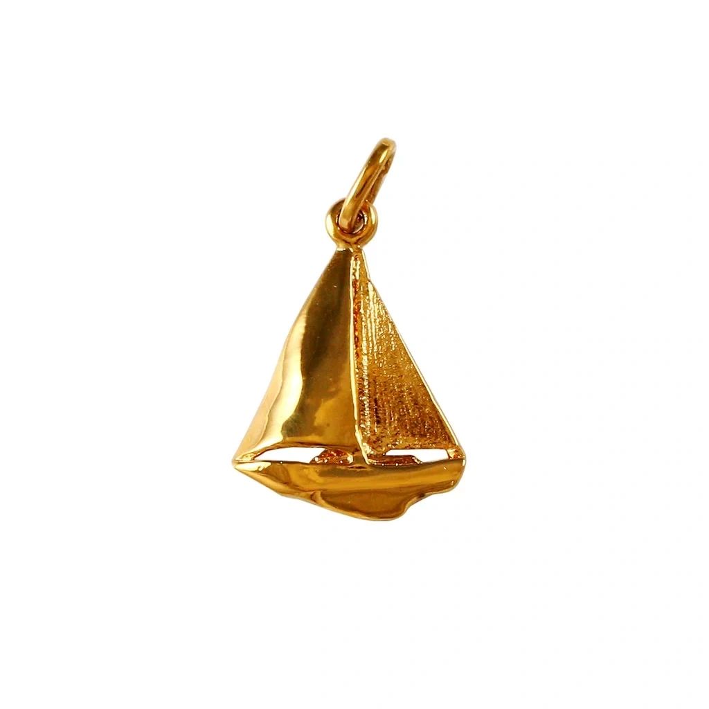 Sailboat Pendant small, Solid 14K Gold