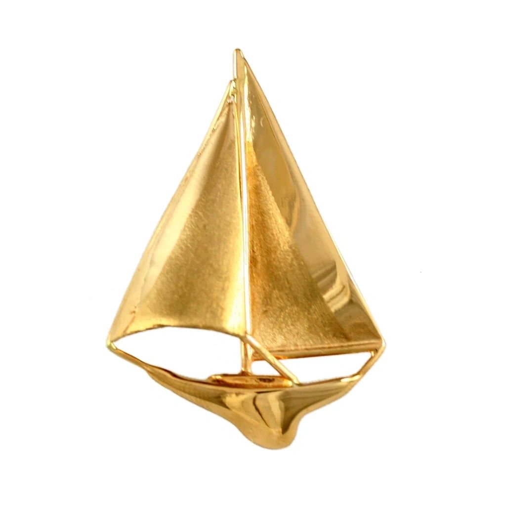 Sailboat with Satin Finish on sail, 