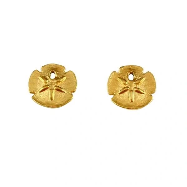 Sand Dollar 5/8" Post Earrings, 
