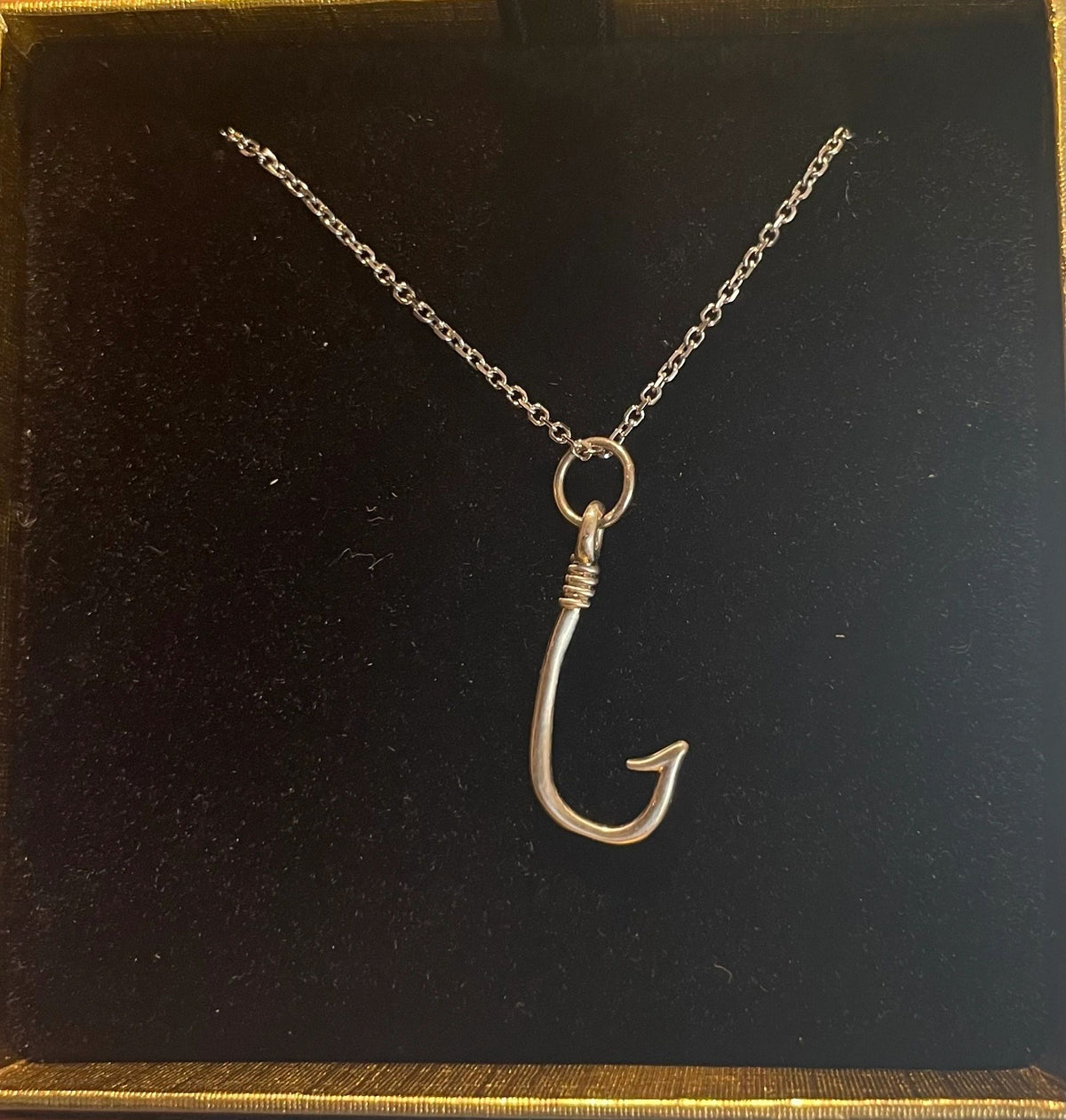Silver fish hook, 