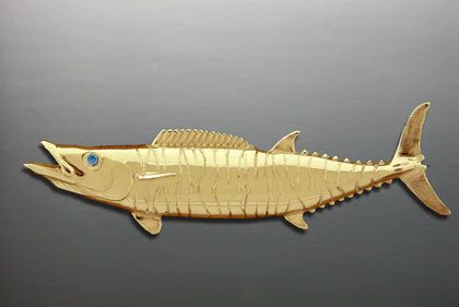 Wahoo Pendant, .925 Sterling Silver